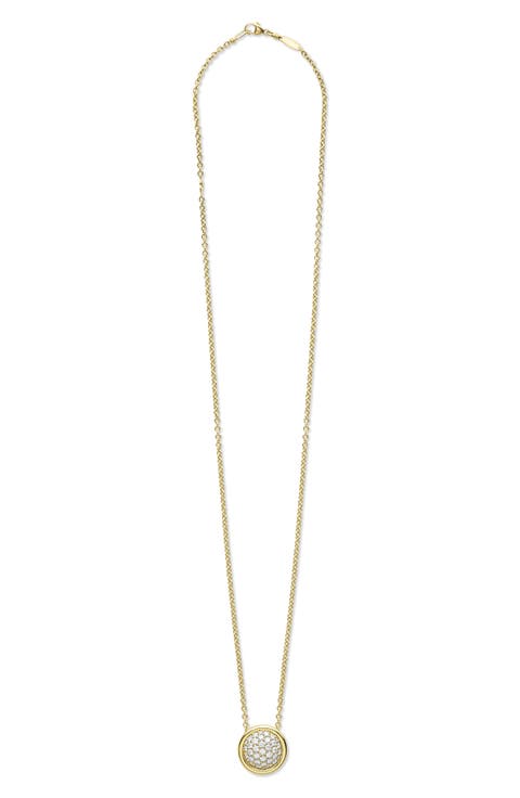 Meridian Pavé Diamond Pendant Necklace