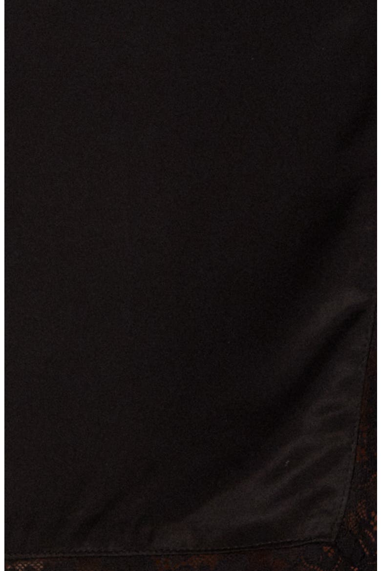 Tammi Faux Wrap Miniskirt, Alternate, color, BLACK