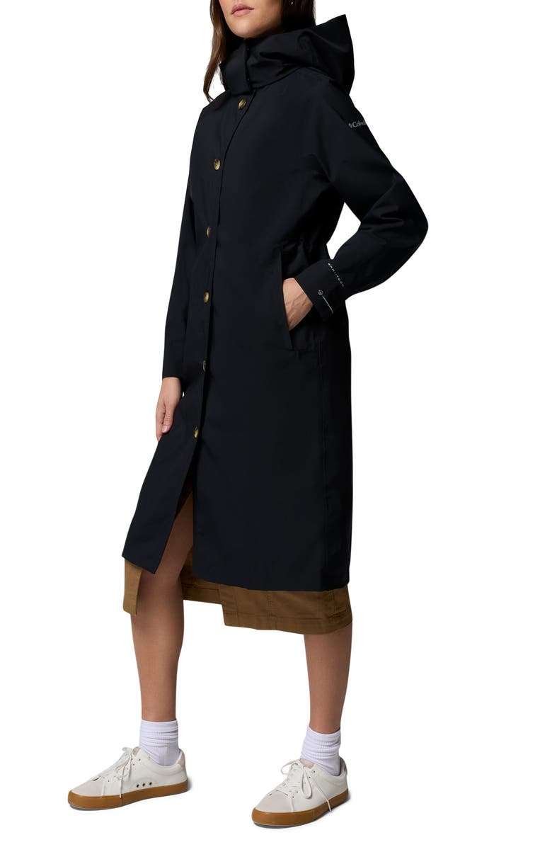 Columbia AmazeTrench<sup>™</sup> Rain Jacket, Alternate, color, Black