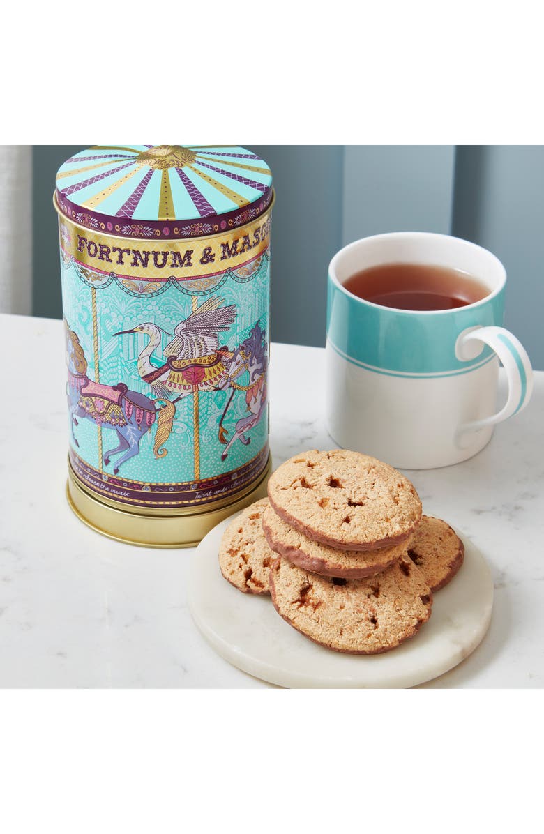 Fortnum & Mason Mini Merry Go Round Musical Biscuit Tin, Alternate, color, Multi