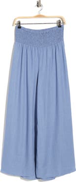 Vince Camuto Smocked Waist Wide Leg Pants