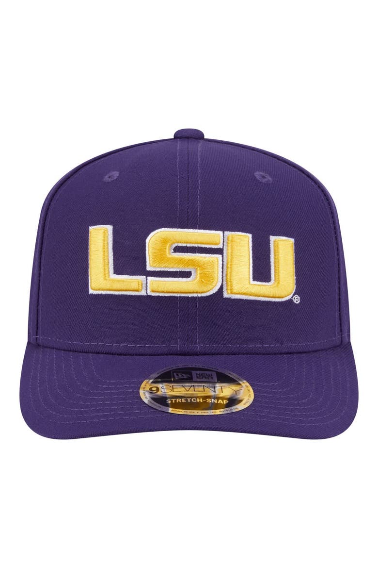 Men's New Era  Purple LSU Tigers Team Collective 9SEVENTY Stretch-Snap Adjustable Hat, Alternate, color, Purple