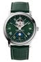 Heartbeat Moonphase Automatic Leather Strap Watch, 40mm