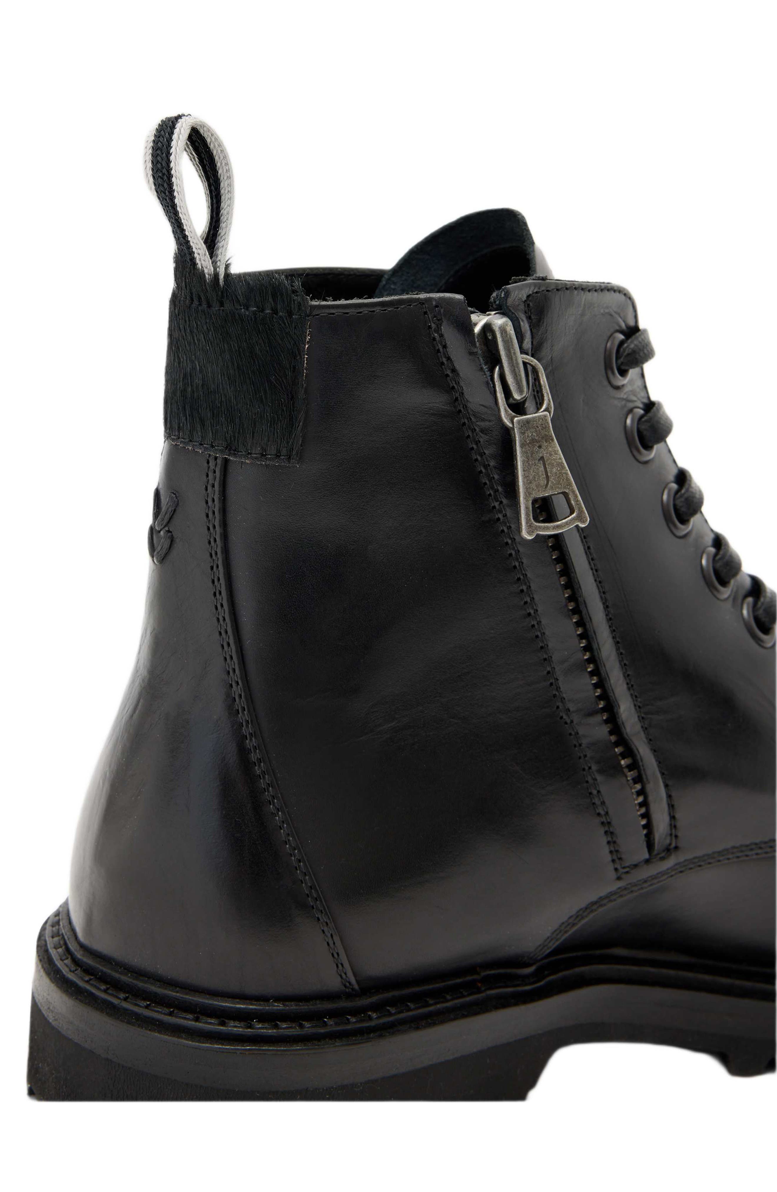 John Varvatos Lex Combat Boot, Alternate, color, Black