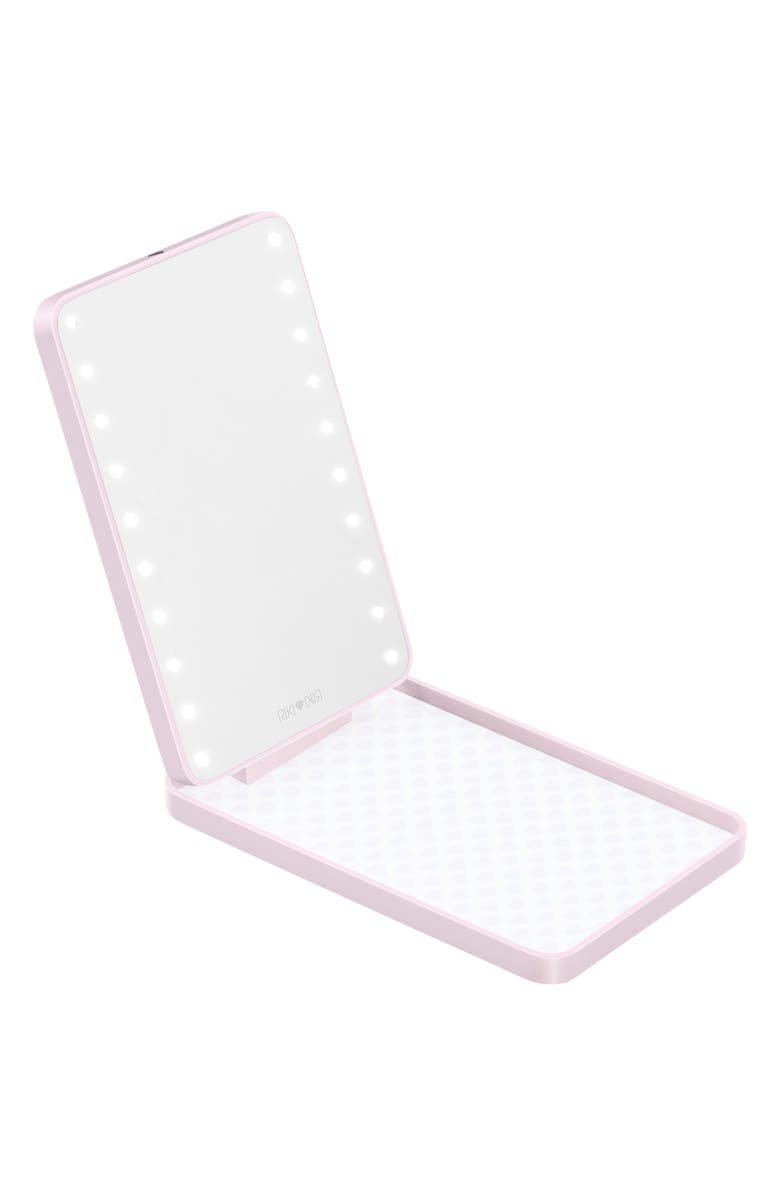 Riki Loves Riki Colorful Lighted Mirrored Compact Case, Main, color,