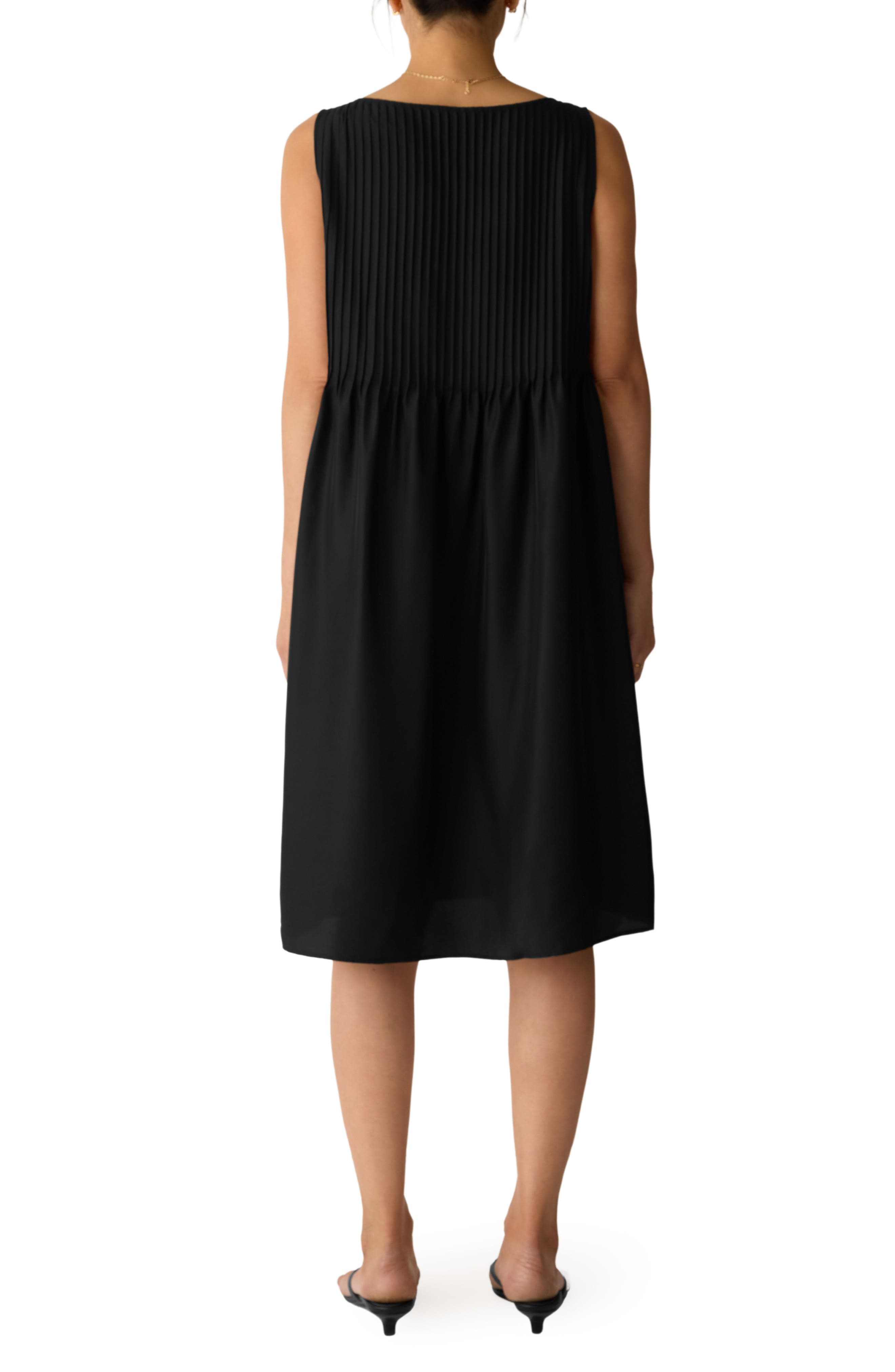 Pleated Silk Dress - image 2