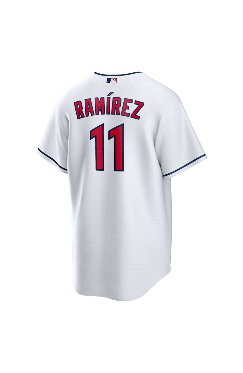 Nike Men's Nike José Ramírez White Cleveland Guardians Replica Player Jersey, Alternate, color, 