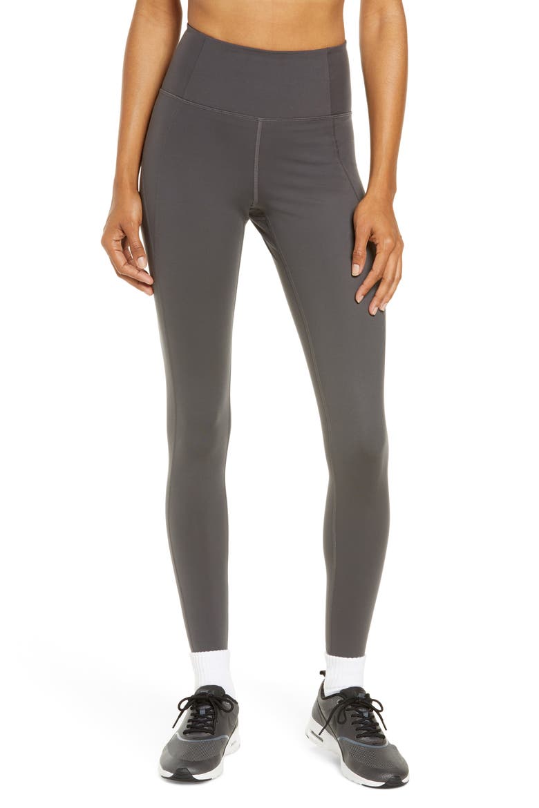 High Waist Full Length Leggings, Main, color, MOON