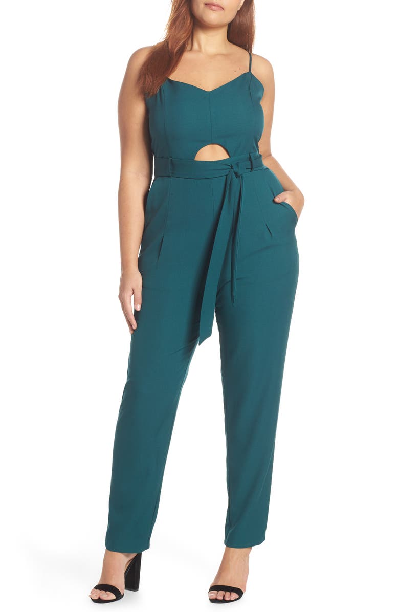 Leith Keyhole Jumpsuit, Alternate, color, 
