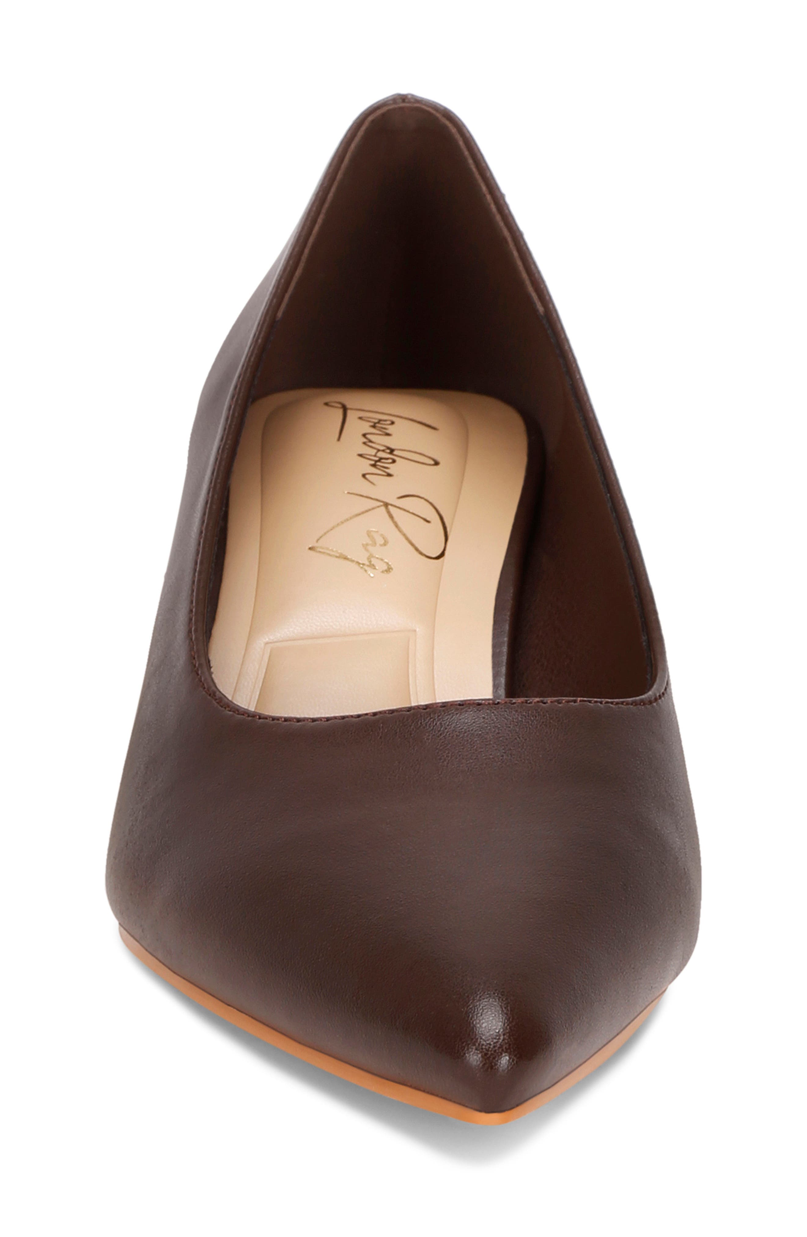 Blara Pointed Toe Pump, Alternate, color, BROWN