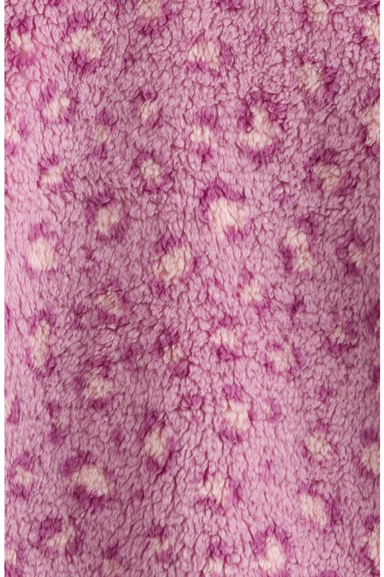 Kids' Faux Fur Jacket, Alternate, color, PINK LAVENDER CHEERFUL LEOPARD