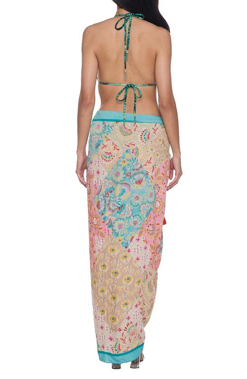 Ranee's Ranees Pareo Convertible Midi Cover-up Dress In Multi