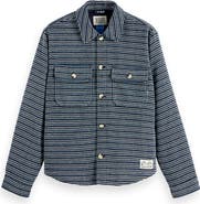 Scotch & Soda Stripe Structured Overshirt