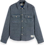 Scotch & Soda Stripe Structured Overshirt