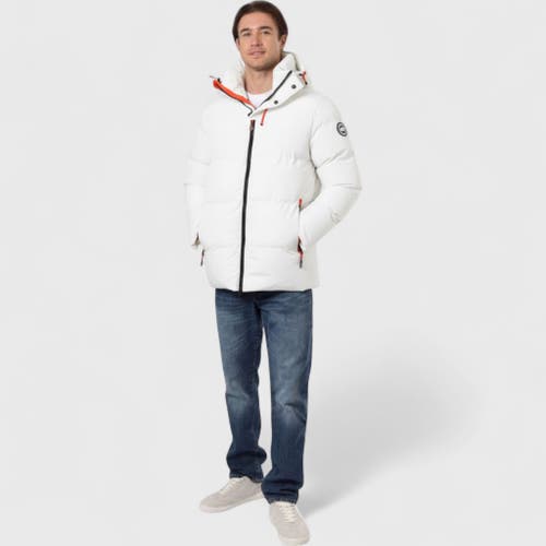Canada Weather Gear Heavyweight Insulated Puffer Jacket In White