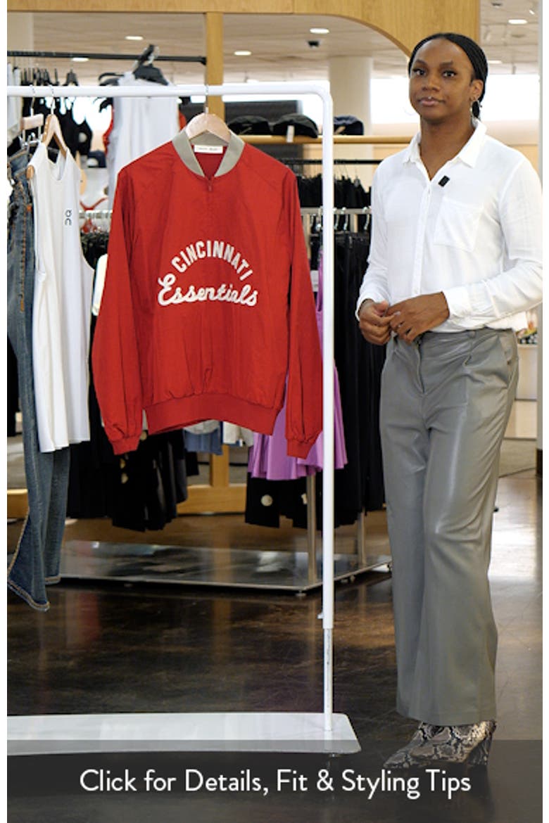 x MLB Cincinnati Reds Half Zip Pullover video