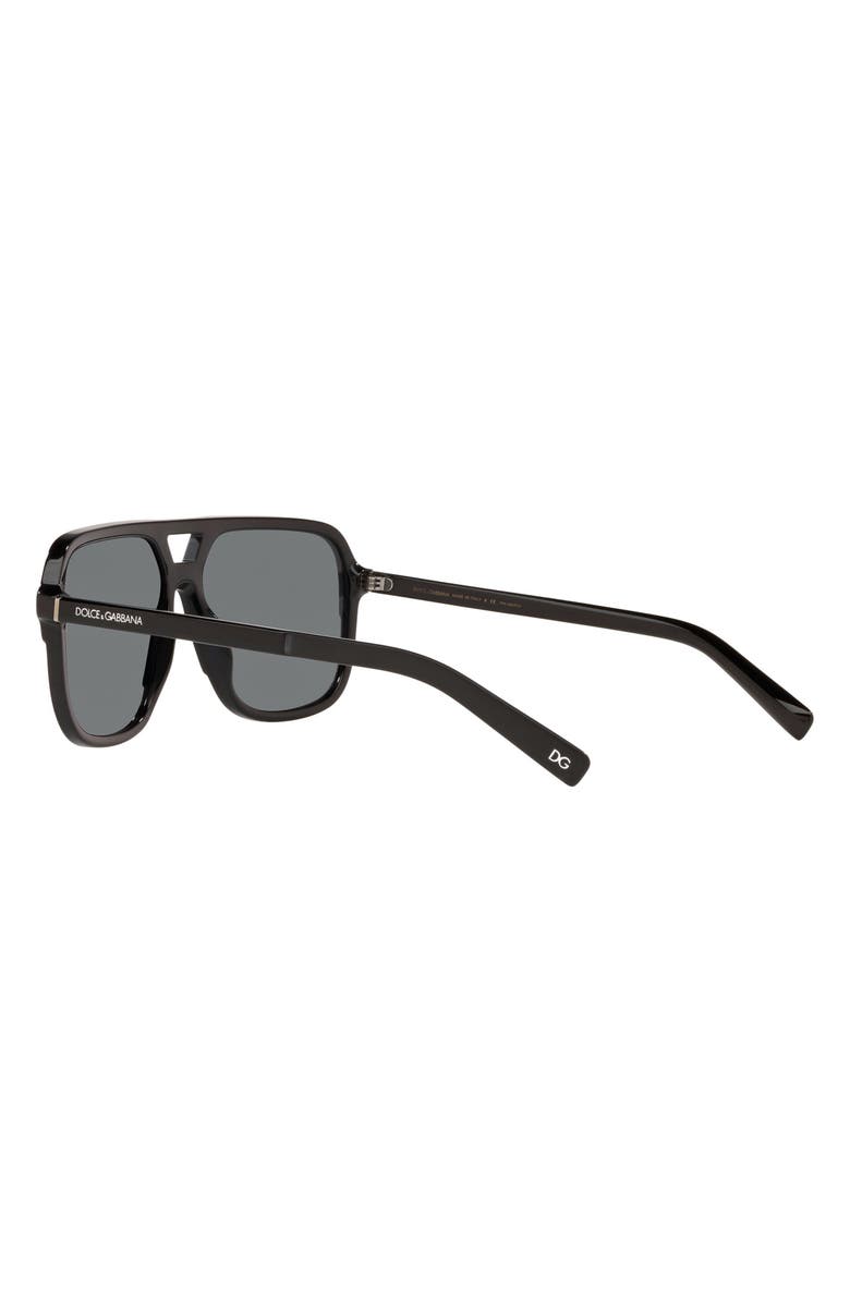 Dolce&Gabbana 61mm Polarized Square Sunglasses, Alternate, color,