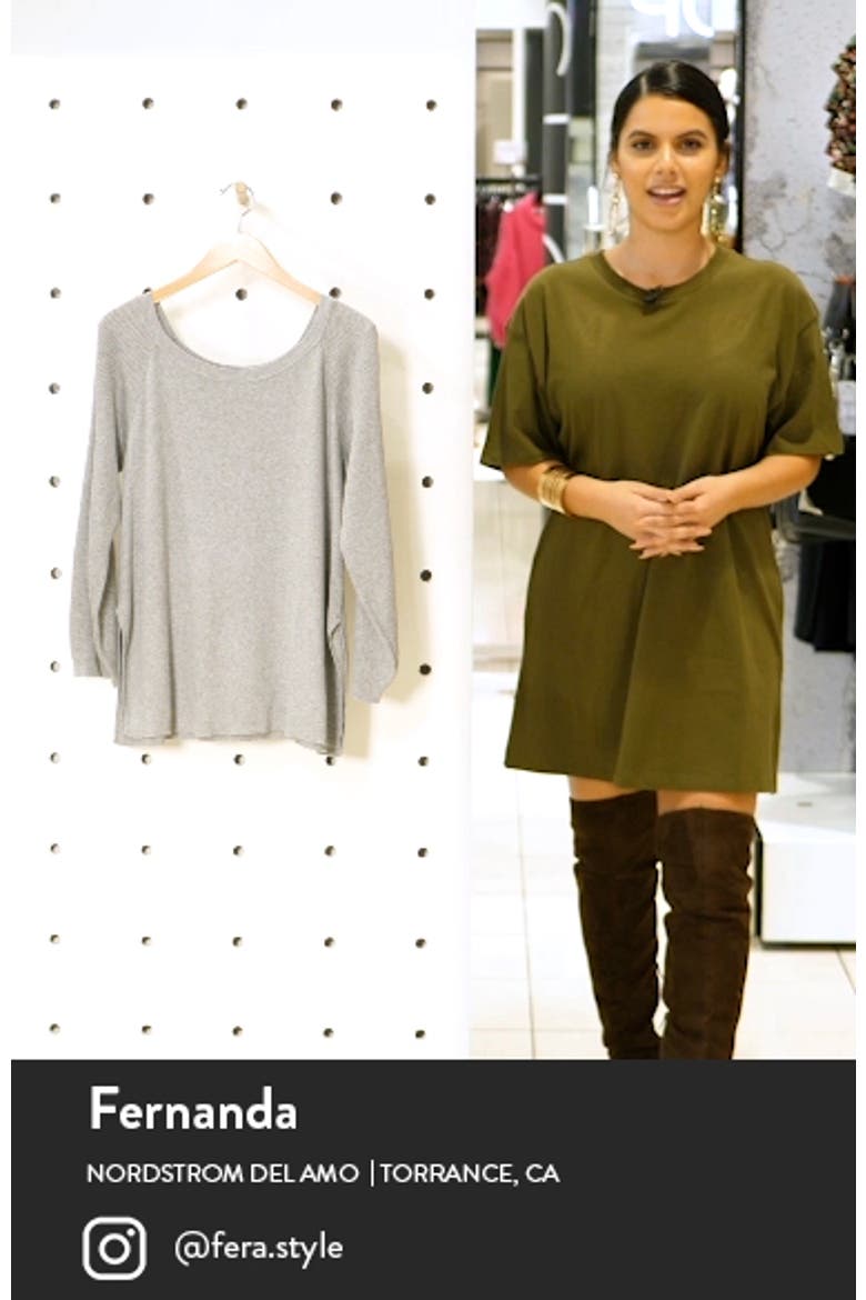 Off the Shoulder Tunic Sweater video