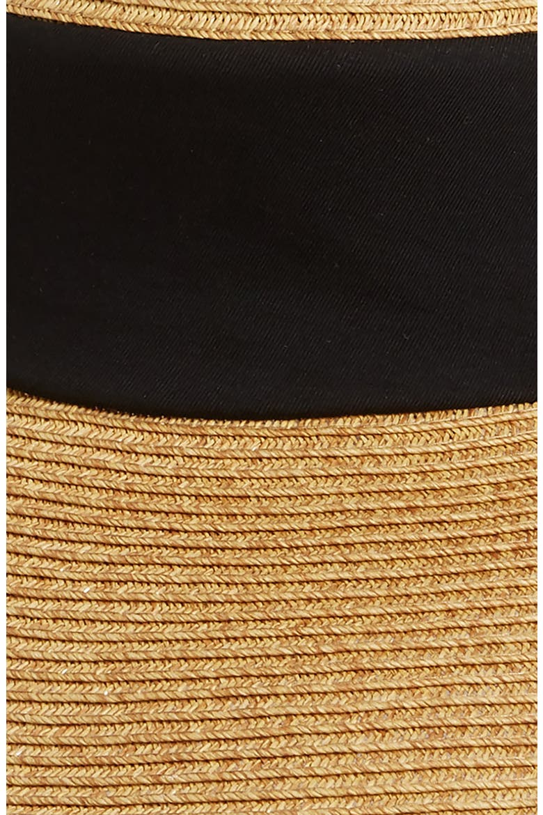 Collapsible Crown Sun Hat, Alternate, color, BLACK