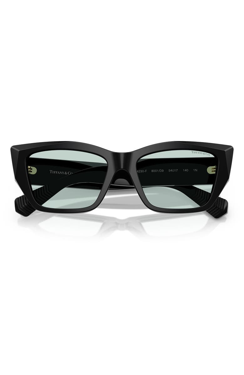 Tiffany & Co. 54mm Cat Eye Sunglasses, Alternate, color, Black