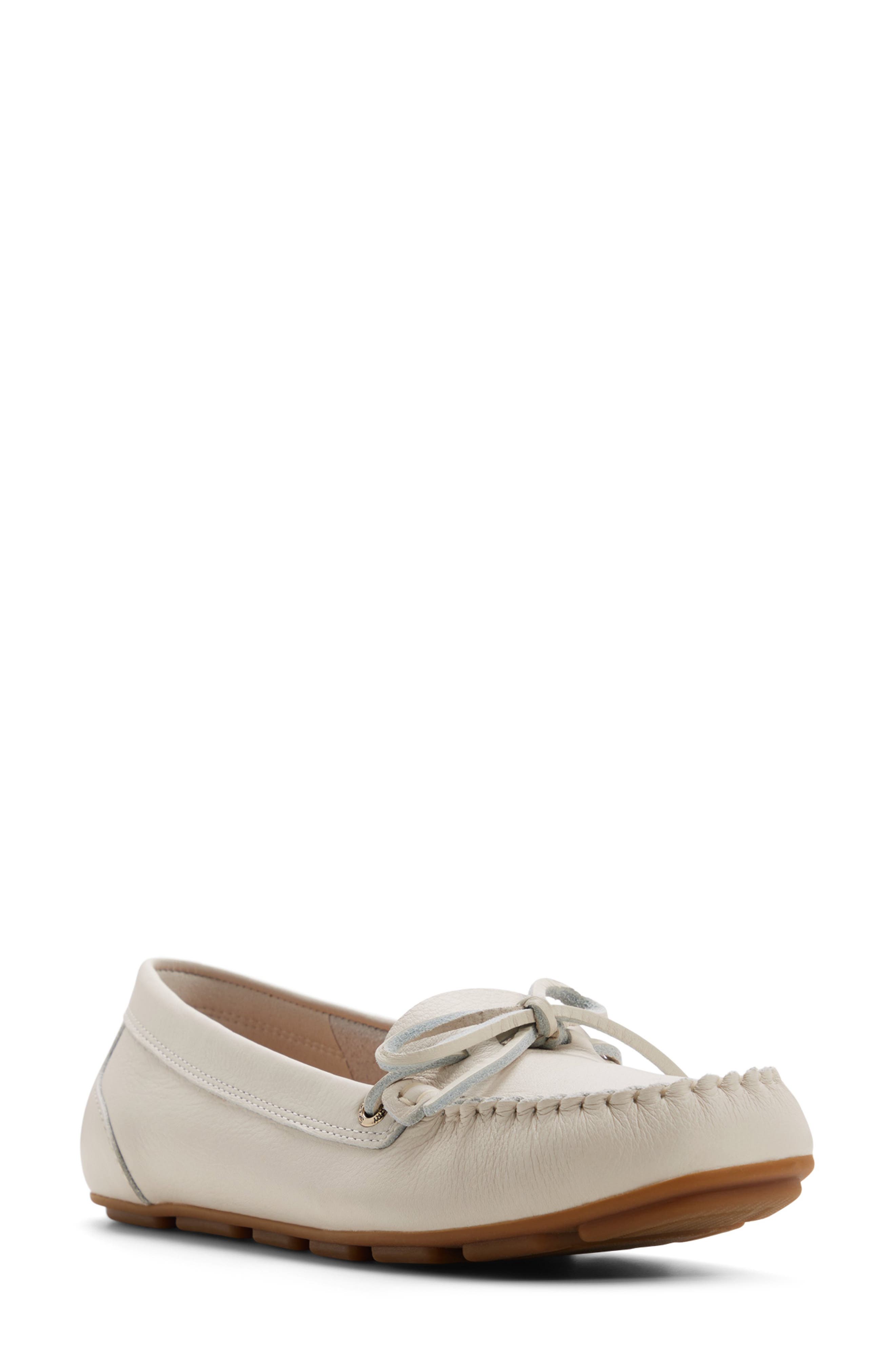 Sperry Bow Driver, Main, color, Cream