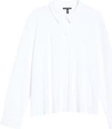 Eileen Fisher Classic Collar Crop Button-Up Shirt