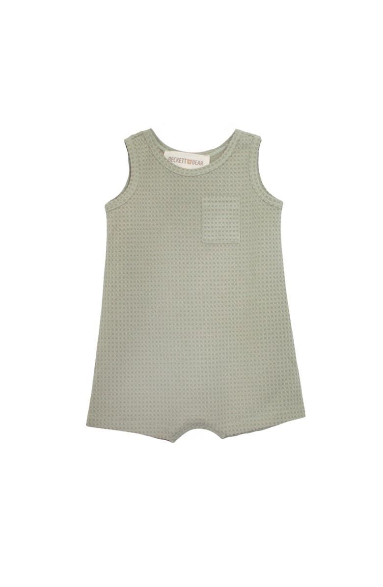 Beckett and Bear Russell Sleeveless Romper, Main, color, Green