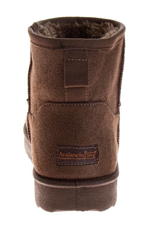 Avalanche Faux Shearling Lined Winter Boot In Brown