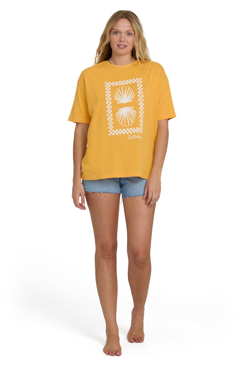 Balance of Waves Oversize Cotton Graphic T-Shirt, Alternate, color, SUN KISSED