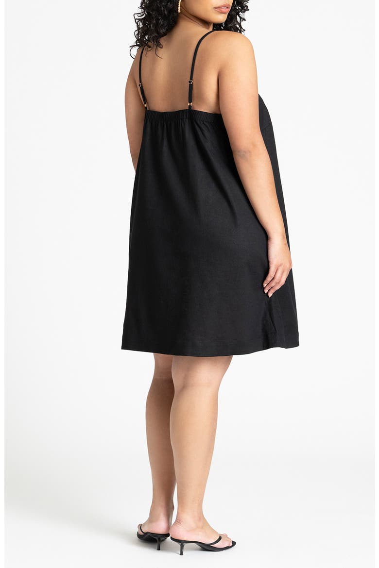 Square Neck Sundress, Alternate, color, BLACK ONYX