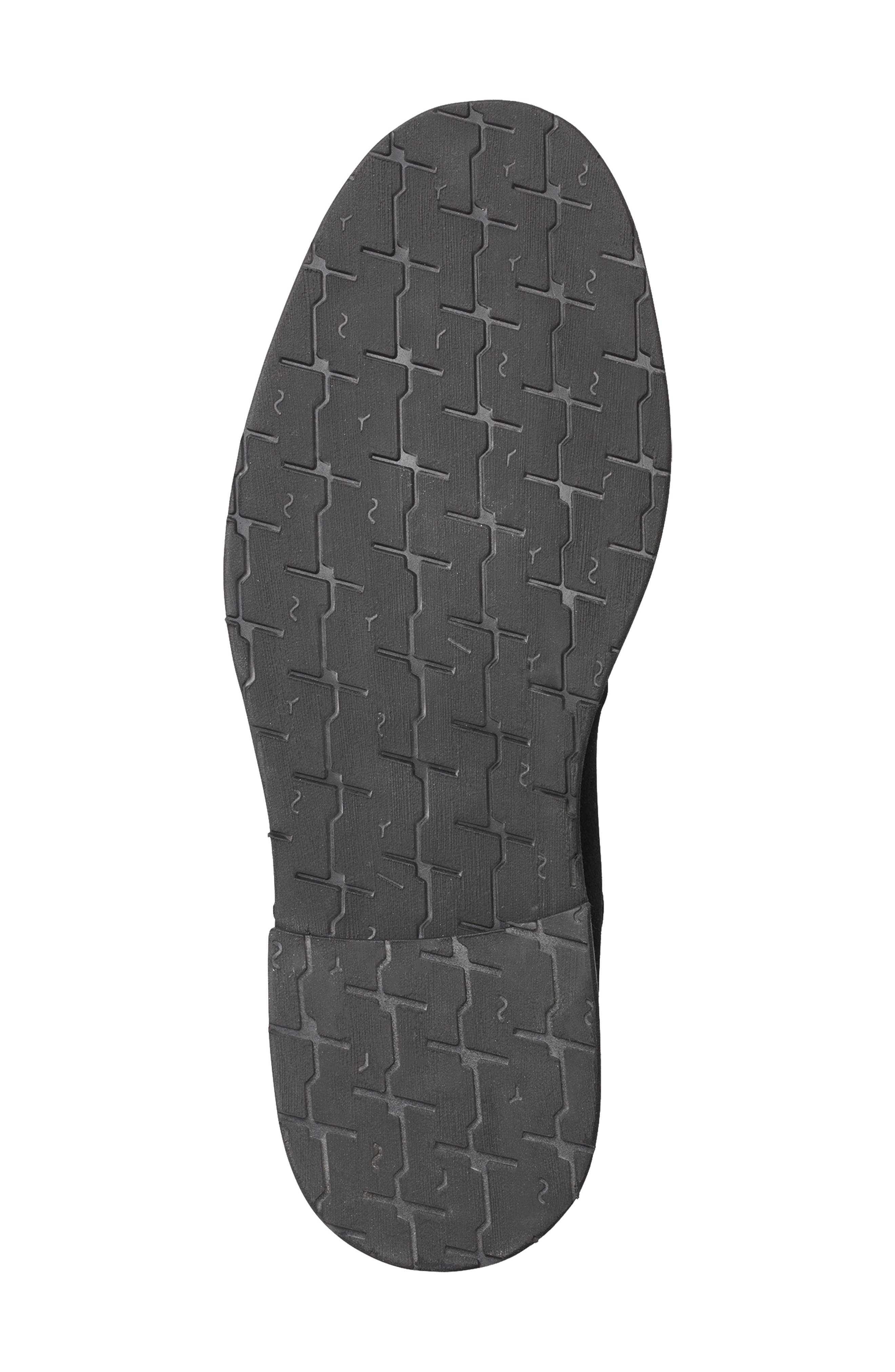 KARL LAGERFELD PARIS Suede Harness Boot, Alternate, color, Black