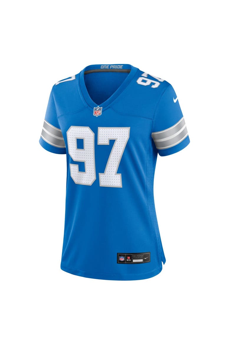 Women's Nike Aidan Hutchinson Blue Detroit Lions Game Jersey, Alternate, color, Blue