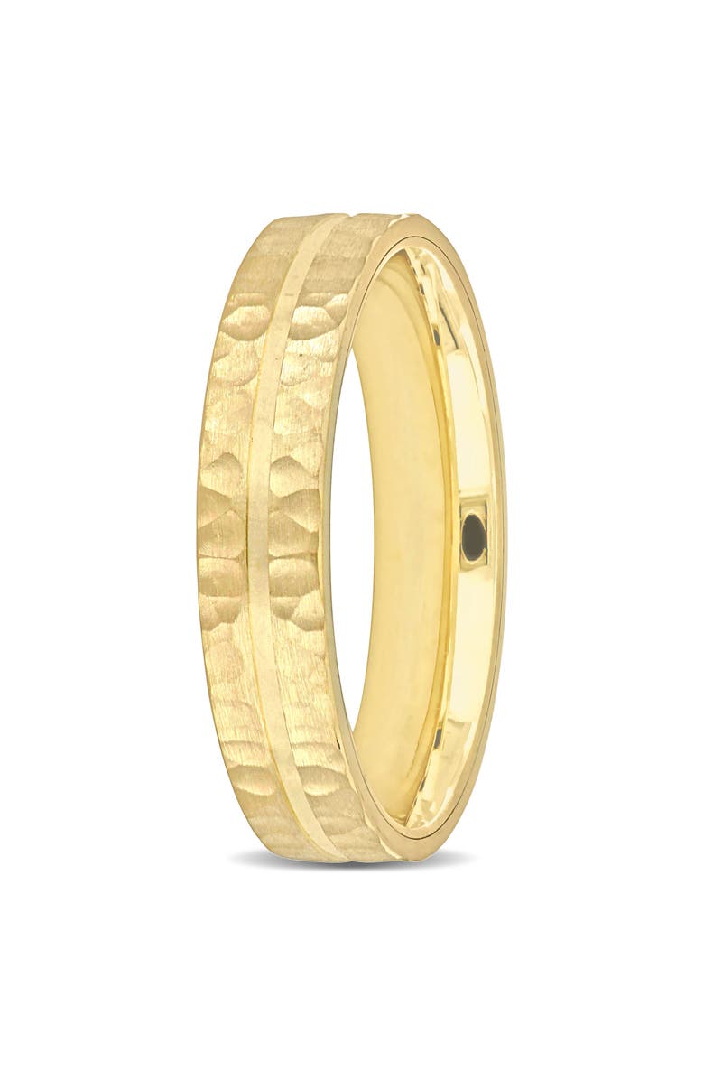 Julianna B. Men's Split Hammered Finish Wedding Band 14k, Alternate, color,
