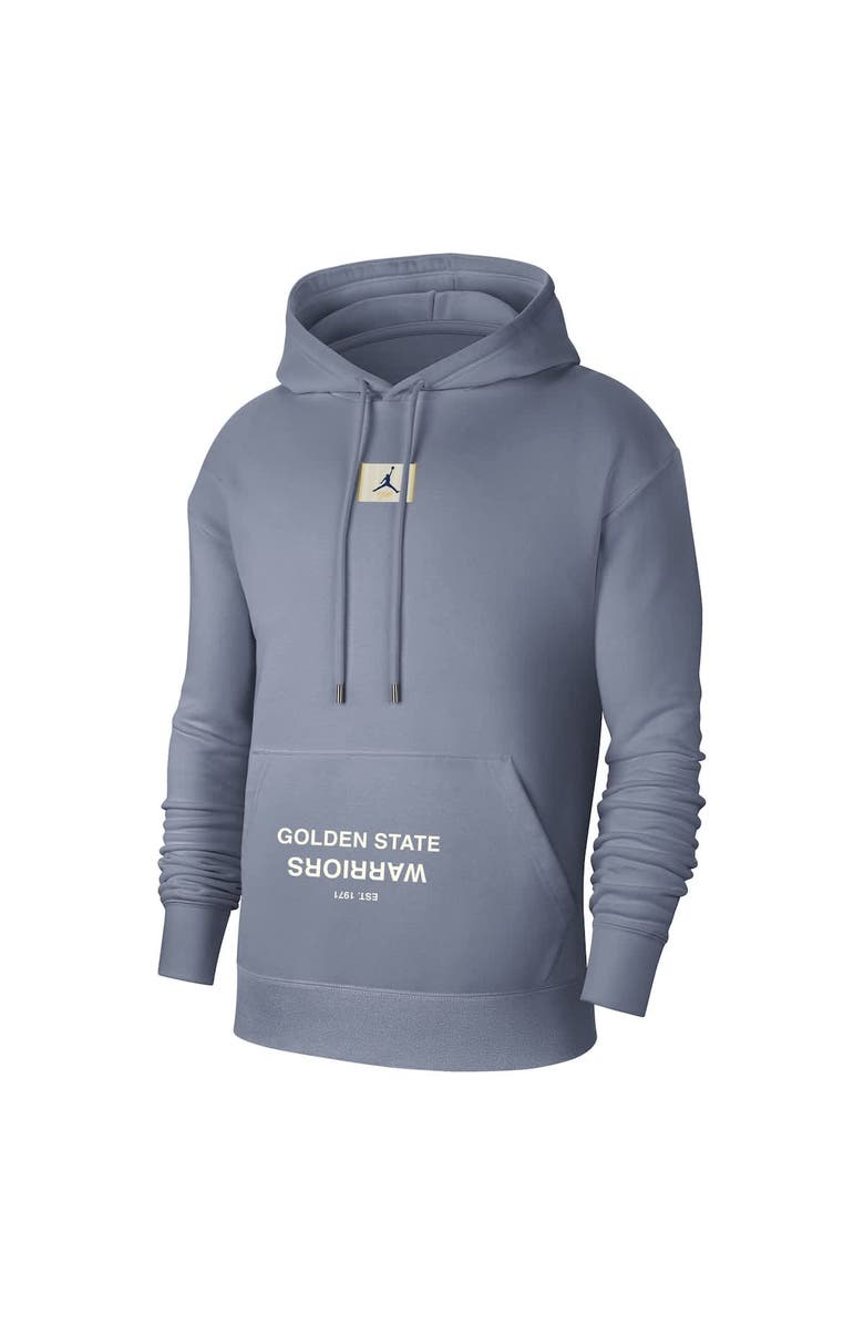 Jordan Brand Men's Jordan Brand Gray Golden State Warriors Courtside Statement Edition Pullover Hoodie, Alternate, color, 