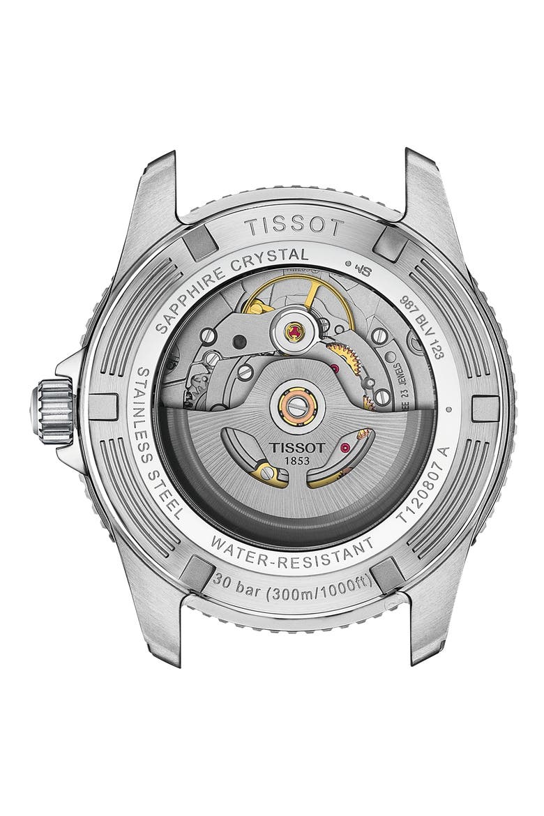 Seastar 1000 Powermatic 80 Bracelet Watch, 40mm, Alternate, color, BLACK