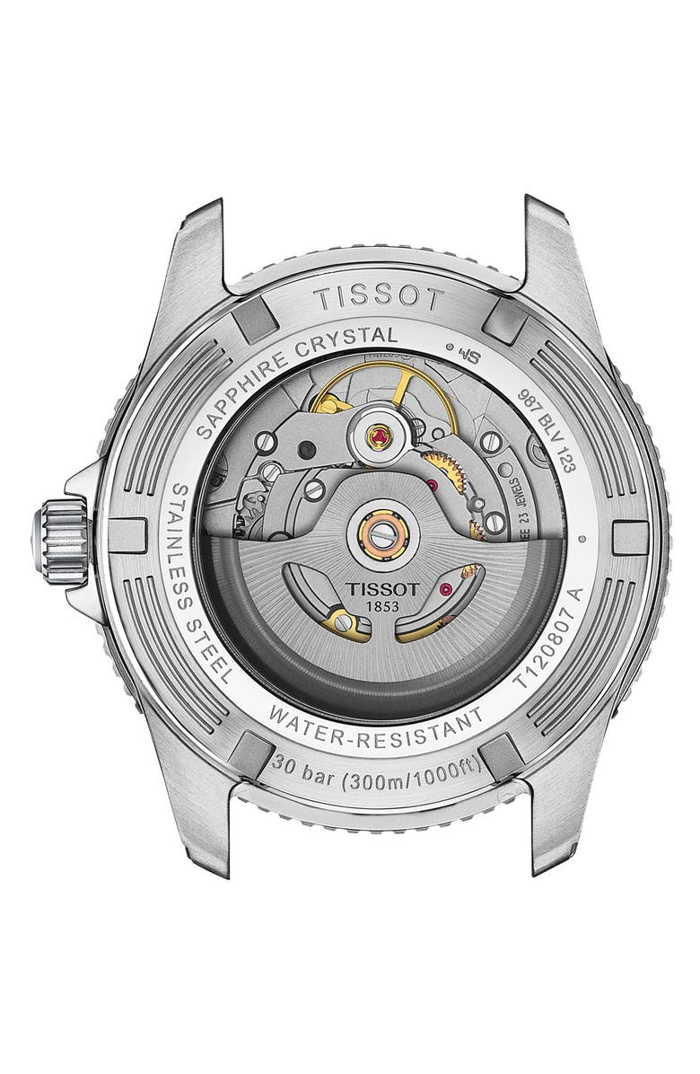 Tissot Seastar 1000 Powermatic 80 Bracelet Watch, 40mm, Alternate, color, Black