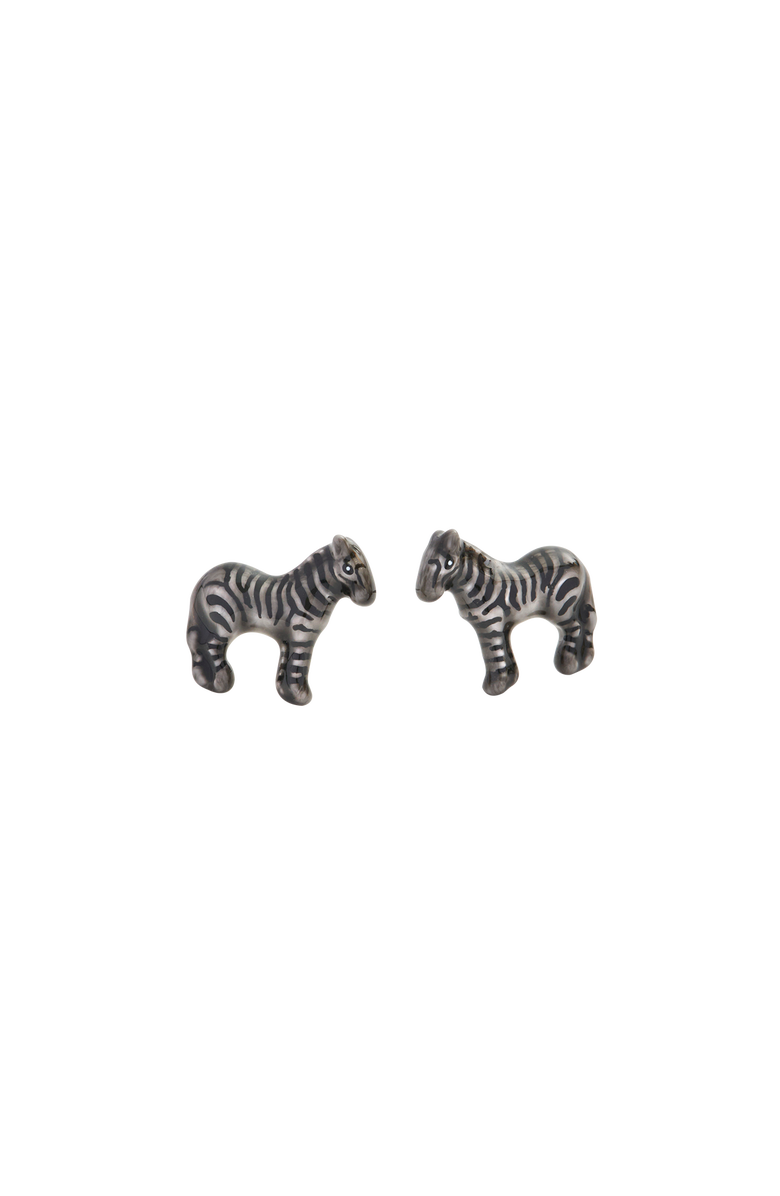 Fable England Zebra Stud Earrings, Alternate, color, Multi & Gold