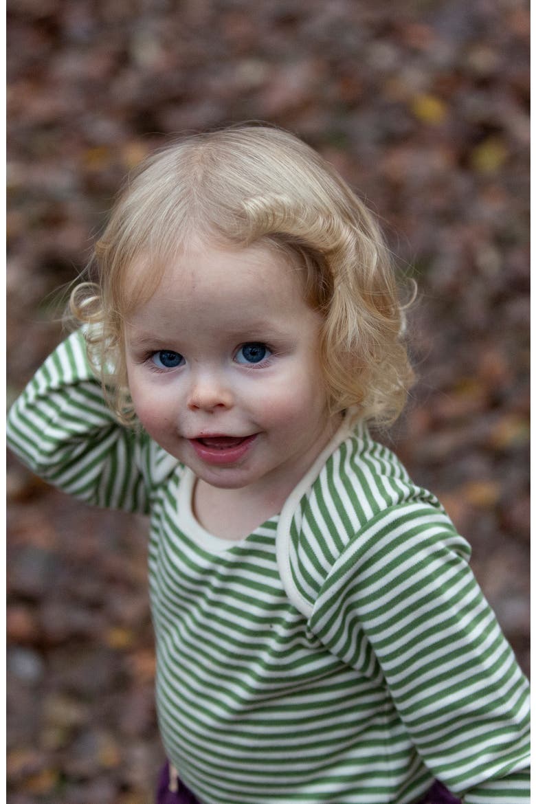 2-Pack Organic Cotton Bodysuits, Alternate, color, GREEN