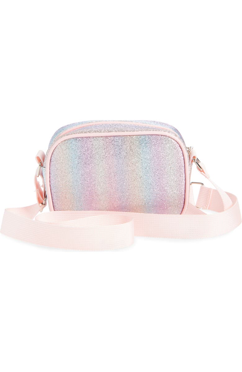 Capelli New York Kids' Glitter Faux Leather Crossbody Bag, Alternate, color,