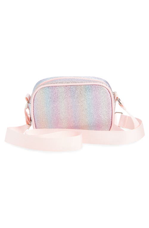 Capelli New York Kids' Glitter Faux Leather Crossbody Bag In Multi