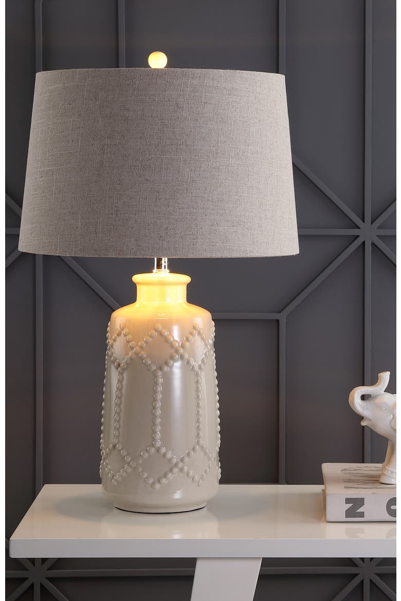 Alice 26" Ceramic LED Table Lamp, Cream, Alternate, color, Cream