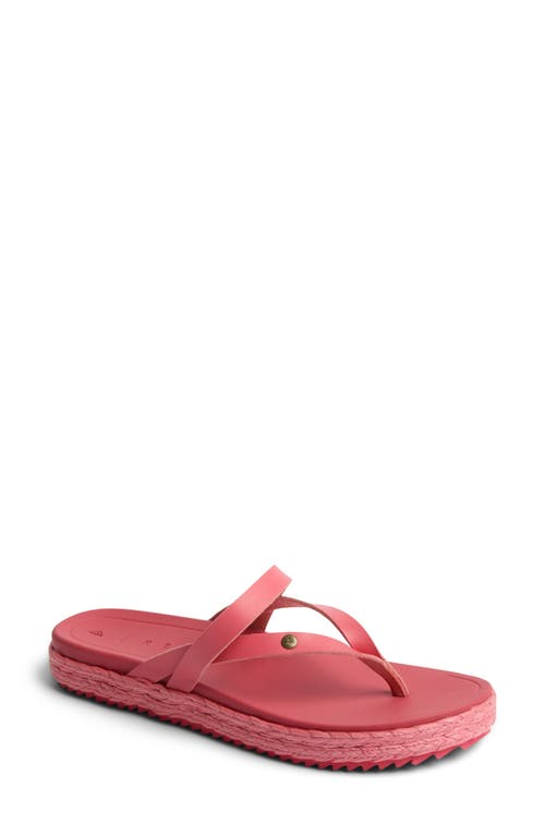 Reef Vista Carmen Platform Flip Flop In Sunset Coral