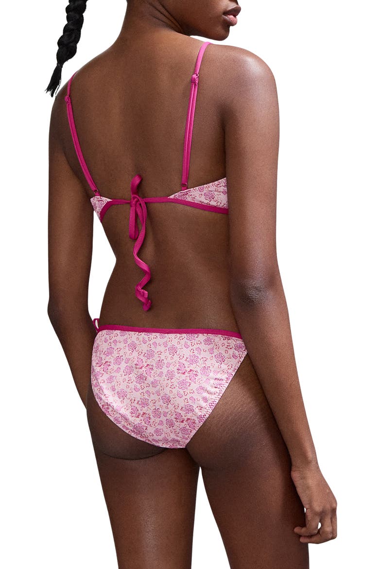 Floral Two-Piece Swimsuit, Alternate, color, PINK