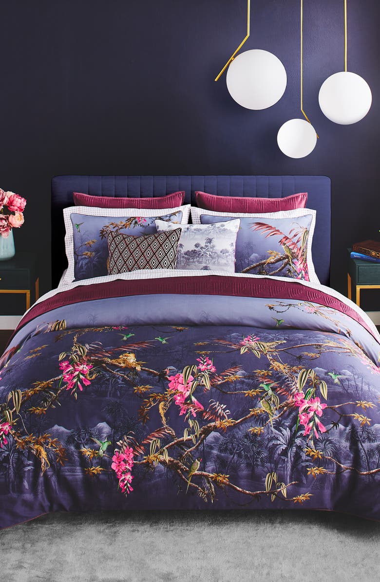 Ted Baker London Hibiscus Comforter & Sham Set, Main, color,