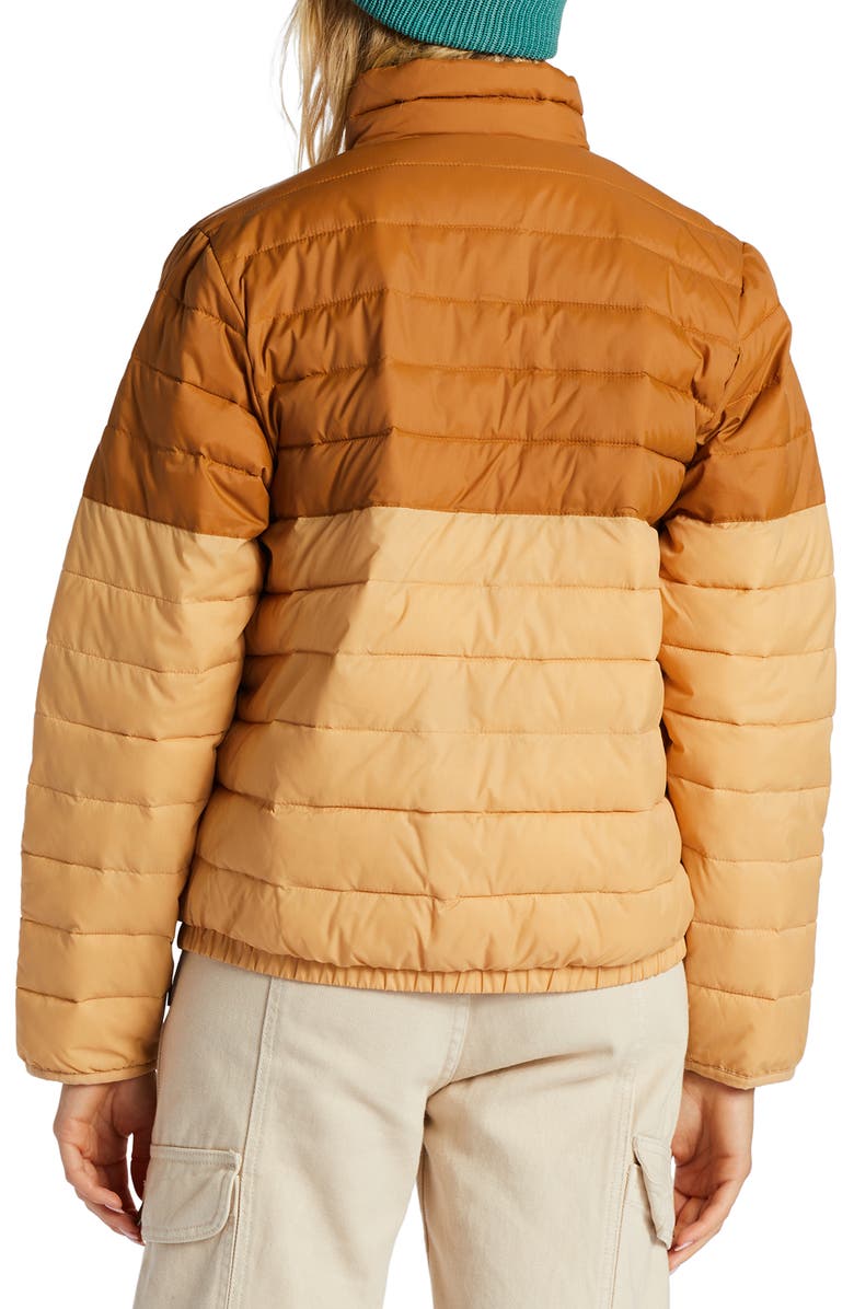 Billabong Never Stop Packable Water Repellent Puffer Jacket, Alternate, color, 