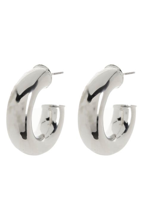 25mm Tube Hoop Earrings