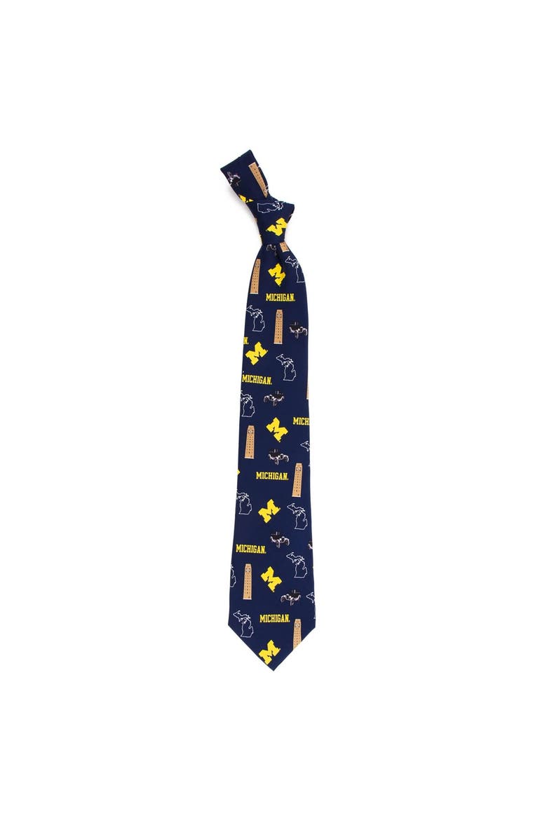 Michigan Wolverines Hometown Silk Tie, Main, color, Blue