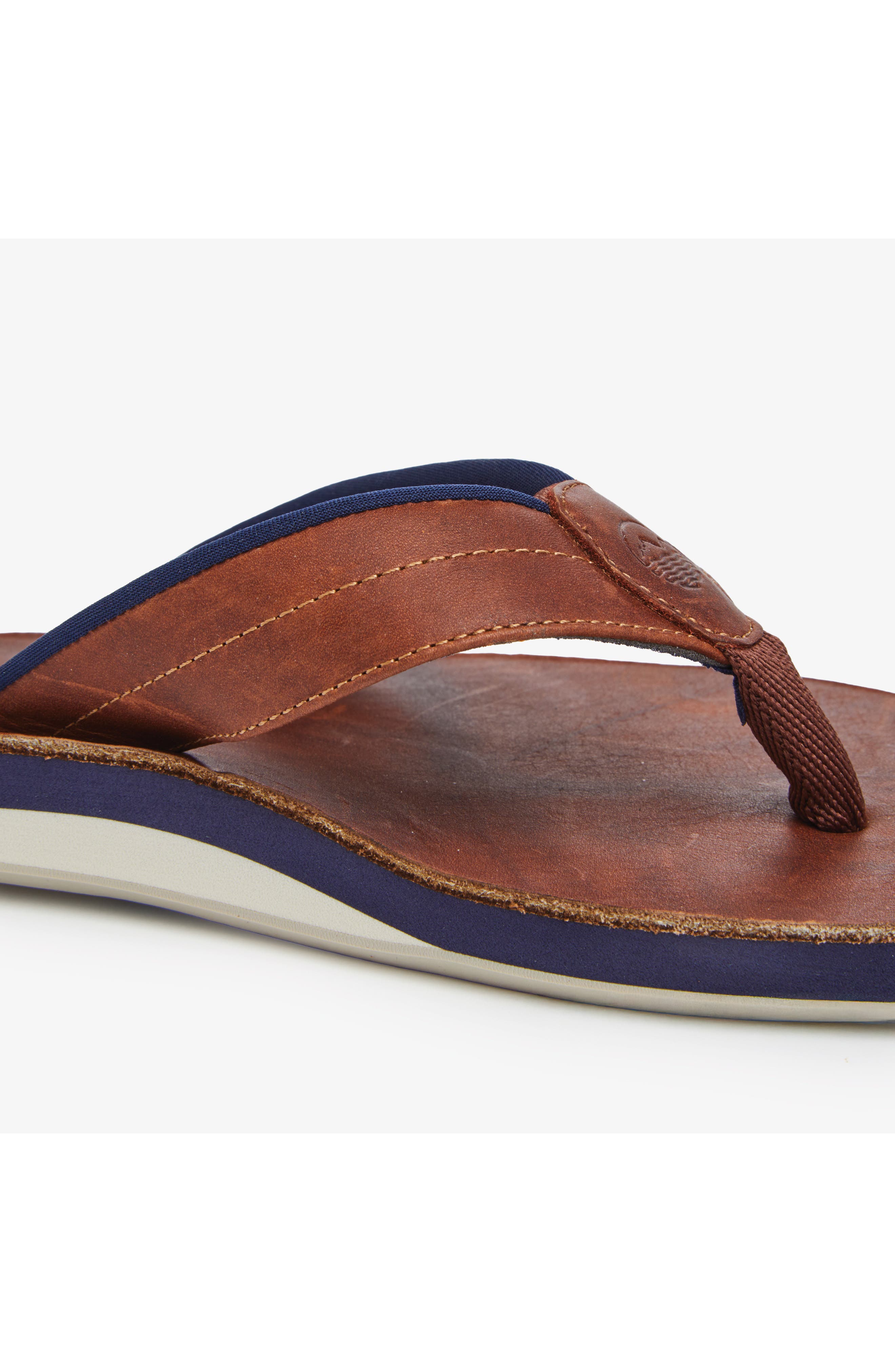 Nokona x Hari Mari Flip Flop, Alternate, color, WALNUT