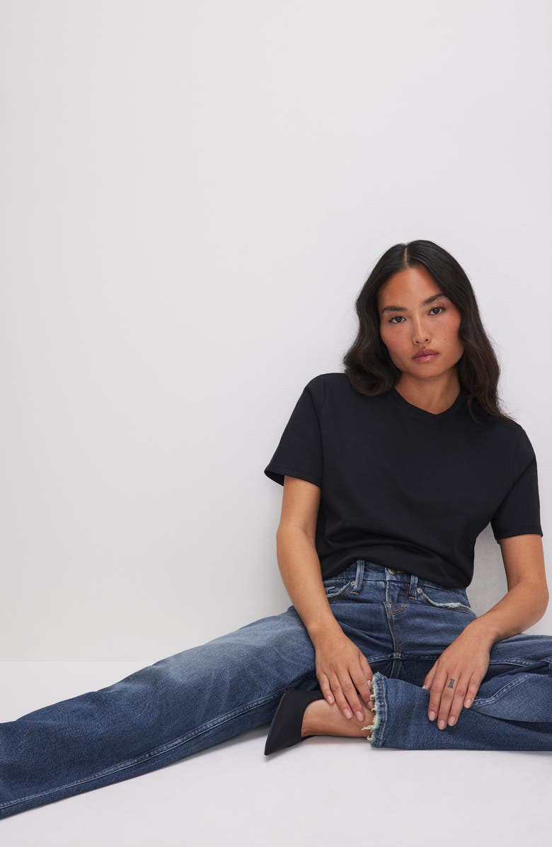 Good American Good Petite '90s Jeans, Alternate, color, 