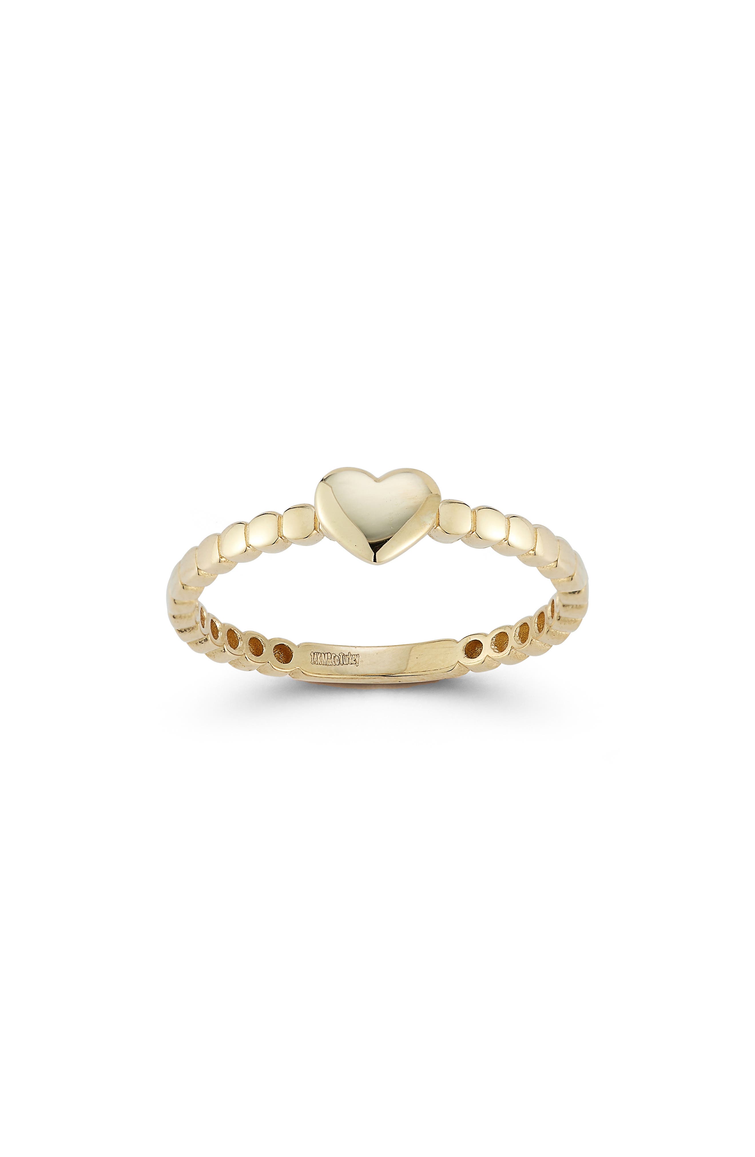 Ember Fine Jewelry Heart Beaded Ring